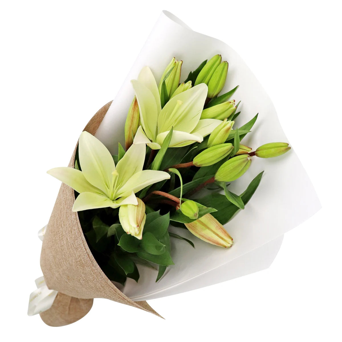 So Dreamy White Lily Bouquet